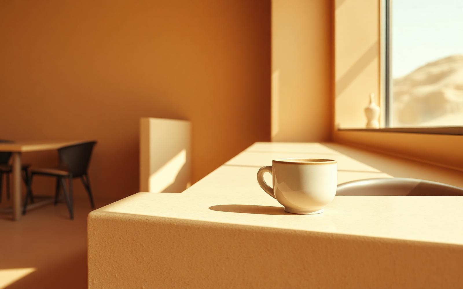 The Namib Cafe — Desert light in a city room